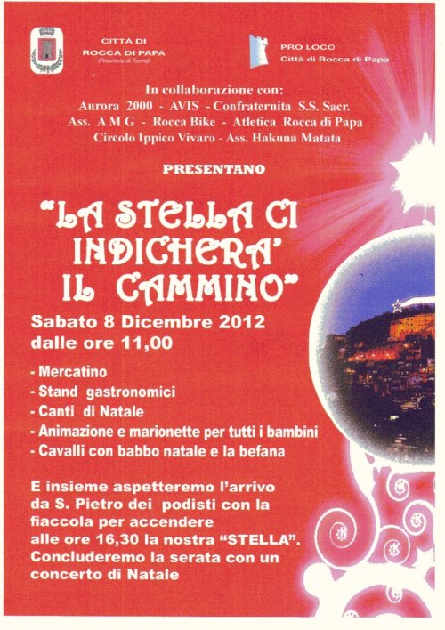 Rocca di Papa, l’8 la stella torna a brillare