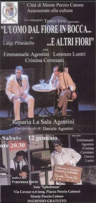 Inizia la stagione teatrale a Monte Porzio Catone