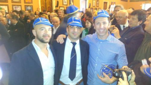 Rugby Città di Frascati, i “vecchi” frascatani azzurri premiati al Foro Italico