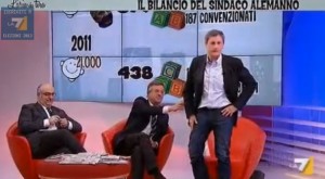 Alemanno a La7, tira una brutta aria VIDEO