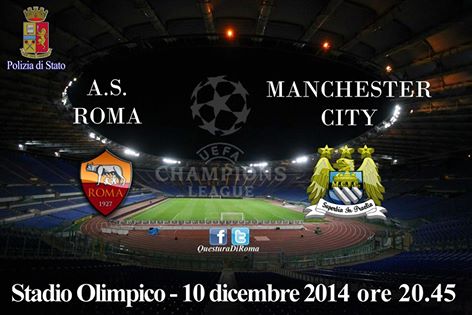 Champions, tutte le misure di sicurezza per il match Roma-City