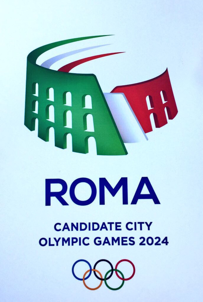 Roma 2024, il logo della candidatura è un Colosseo Tricolore