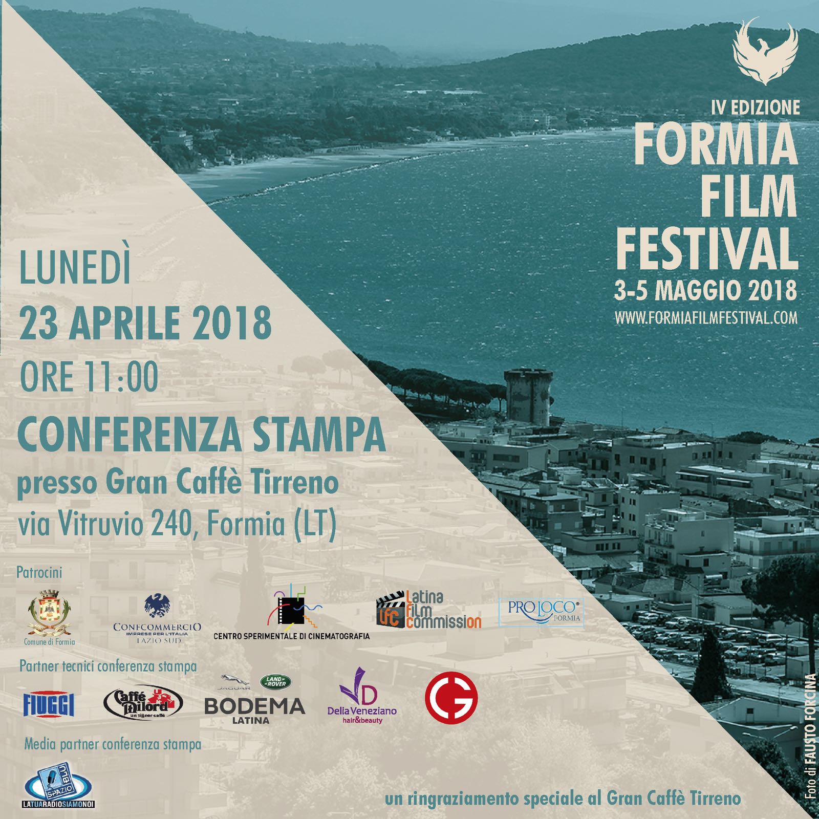 Lunedì la conferenza stampa del Formia Film Festival