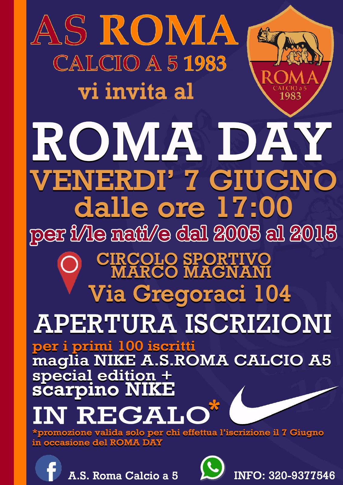 Voglia di scoprire i campioni: tutto pronto per il “Roma Day”