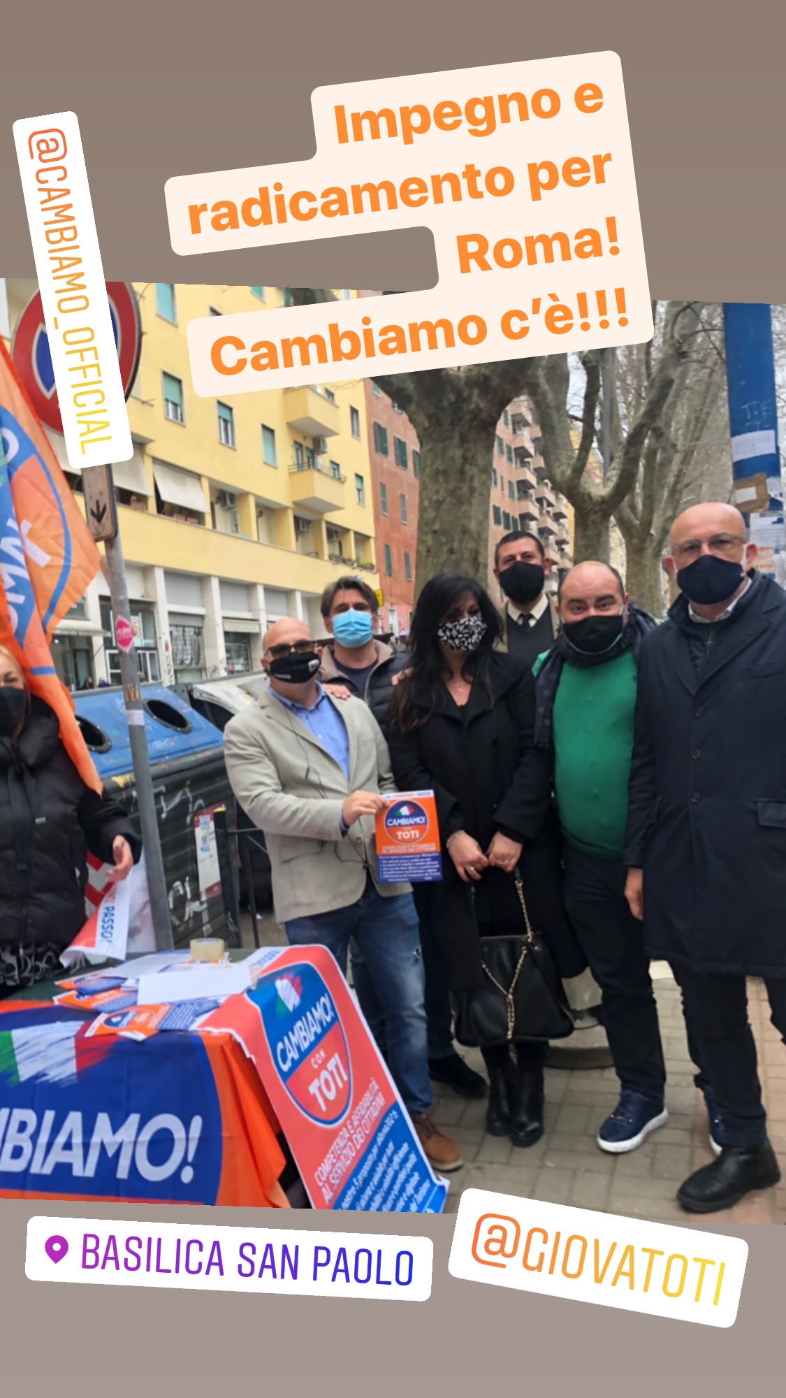 Roma, entusiasmo e partecipazione per i banchetti di “Cambiamo”