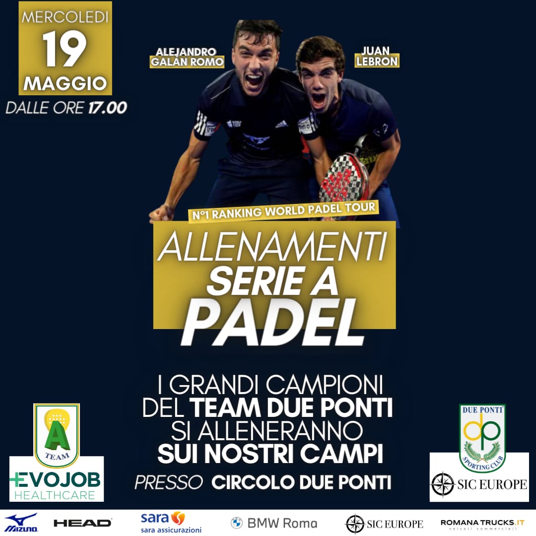 Riparte da Roma il campionato di Serie A italiano di Padel
