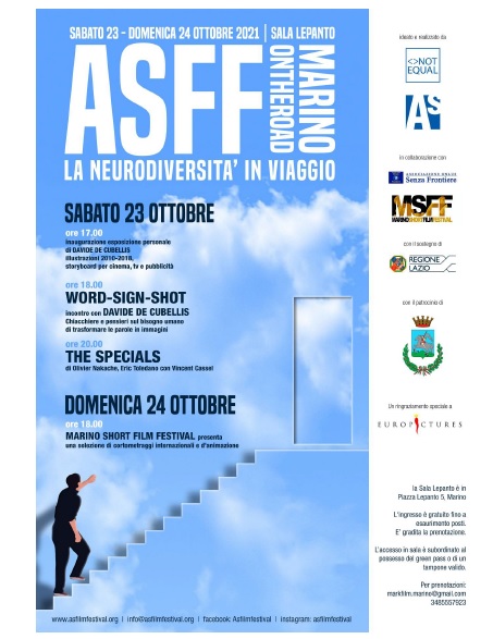 Asperger Film Festival alla Sala Lepanto di Marino: start il 23 ottobre con Davide De Cubellis