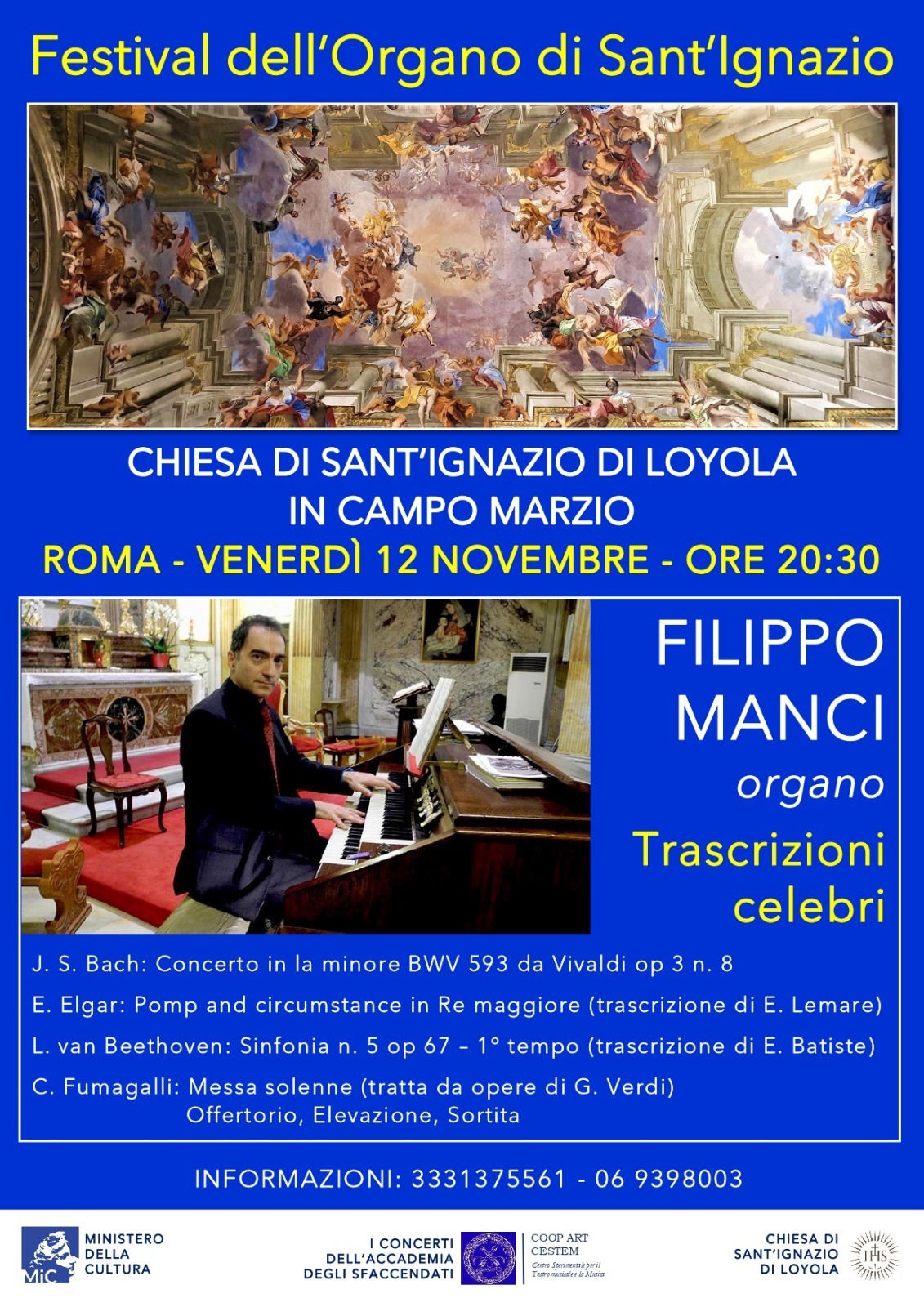 Festival dell’Organo di Sant’Ignazio in Campo Marzio
