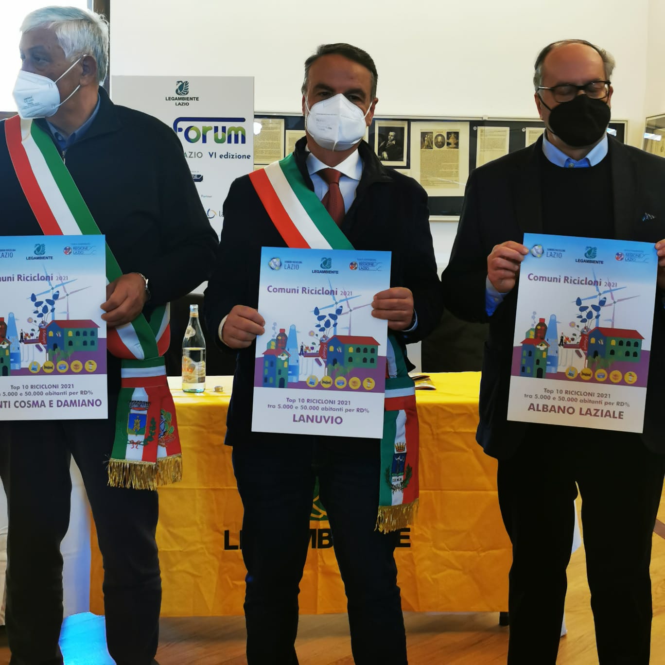 AMBIENTE, LANUVIO ANCORA UNA VOLTA PREMIATO COME COMUNE RICICLONE