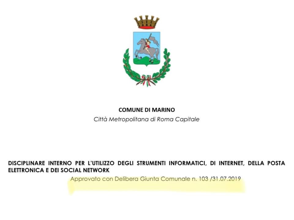 RIMOZIONE DEI COMMENTI DA PAGINE UFFICIALI COMUNE MARINO, SOCIALISTI: I GRILLINI DOVREBBERO ACCUSARE LORO STESSI!
