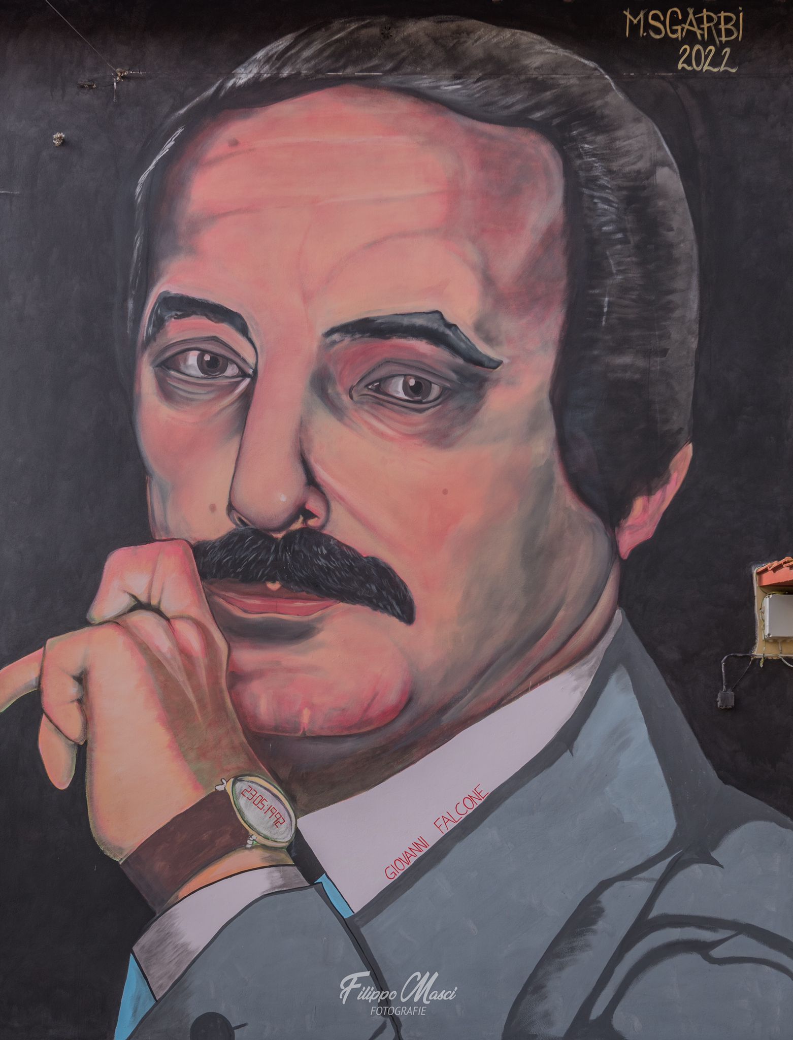 Anniversario Strage Capaci, Lanuvio ed Aprilia hanno ricordato Giovanni Falcone a Campoleone con un Murale