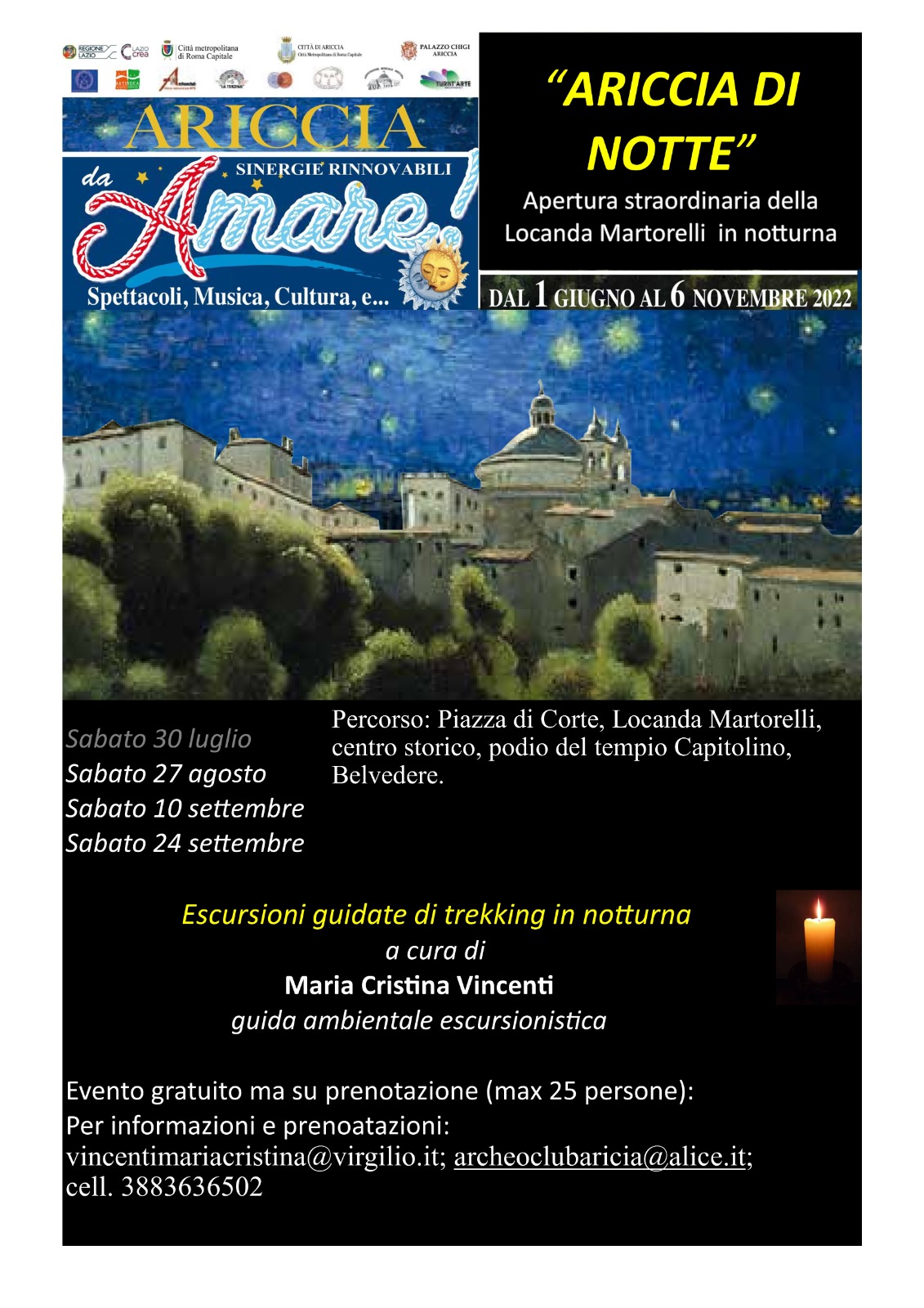 Nuovo evento per la kermesse “Ariccia di Notte”