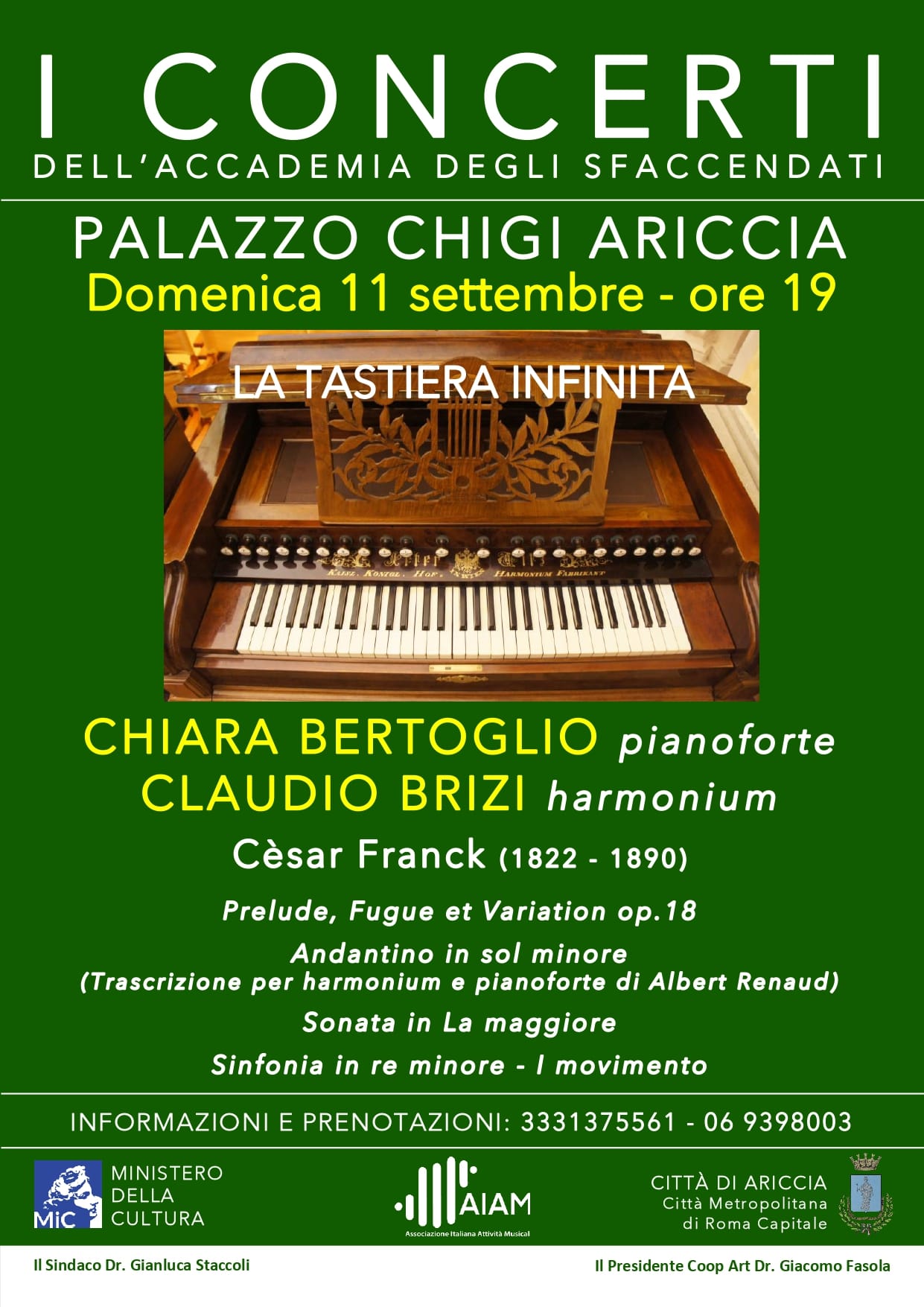 La Tastiera Infinita di Claudio Brizi torna al Palazzo Chigi di Ariccia