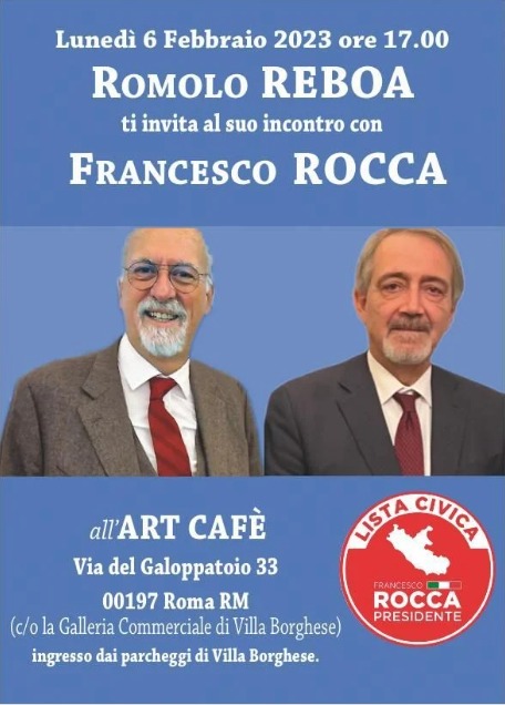 REGIONALI LAZIO, REBOA (LISTA CIVICA ROCCA PRESIDENTE): IL PD LASCIA IN EREDITA’ ANCHE DEBITO REGIONE DI 250 MILIONI VERSO LO STATO