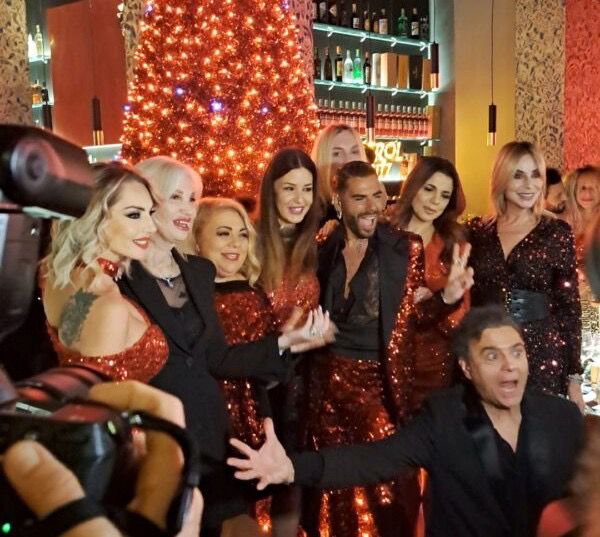 Xmas Party di Federico Fashion Style, notte romana di puro glamour da Carnica