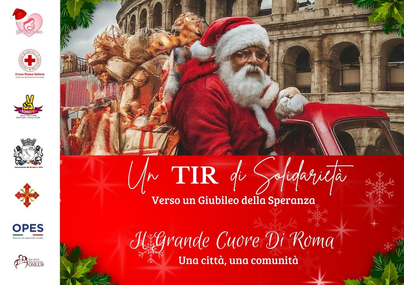 A Natale Salvamamme porta il suo “Grande Cuore” nelle piazze di Roma con il TIR di solidarietà