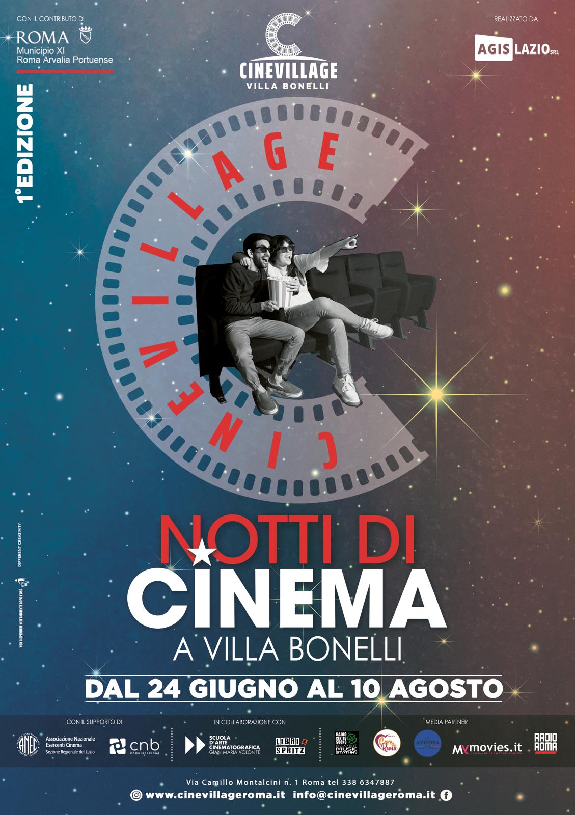 Municipio XI/ Notti di Cinema a villa Bonelli: cinevillage tra film, incontri e sapori