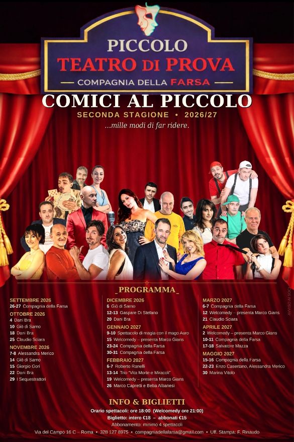 Al via “Sedia per due”, il patto solidale del piccolo teatro di prova lancia la nuova stagione