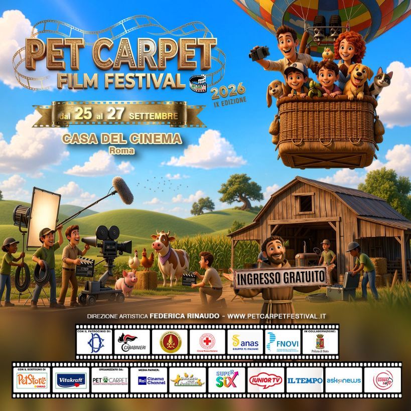 IX Pet Carpet, il festival del cinema sugli animali torna a Villa Borghese nel segno di San Francesco IX Pet Carpet, il festival del cinema sugli animali torna a Villa Borghese nel segno di San Francesco