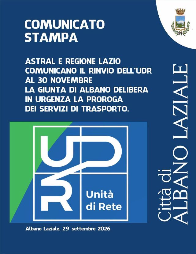 TPL: Astral e Regione Lazio rinviano l’avvio dell’Unità di Rete al 30 novembre e la giunta di Albano delibera la proroga del servizio per garantire la continuità ai cittadini